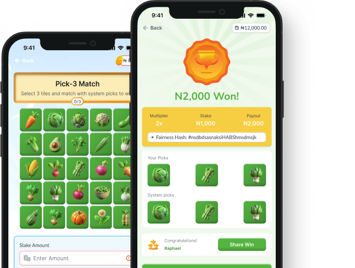 Lucky Grid game screen